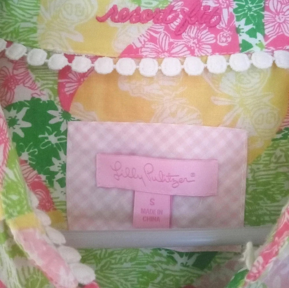 Lilly Pulitzer Long Sleeve Eliot Wing Ding of a Patch Dress Size Small Pockets - Picture 4 of 15